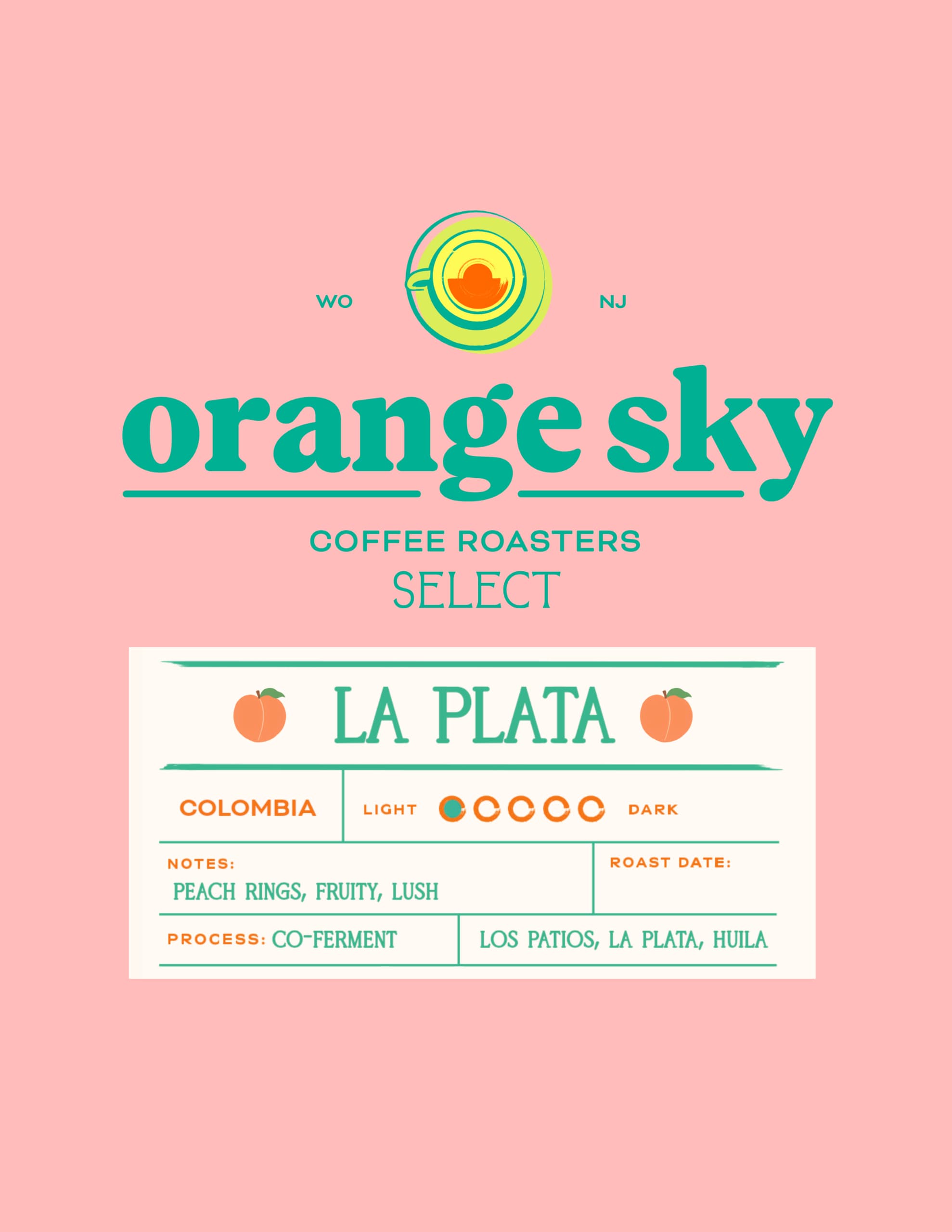 La Plata, Colombia Co-Ferment by Orange Sky Coffee Roasters