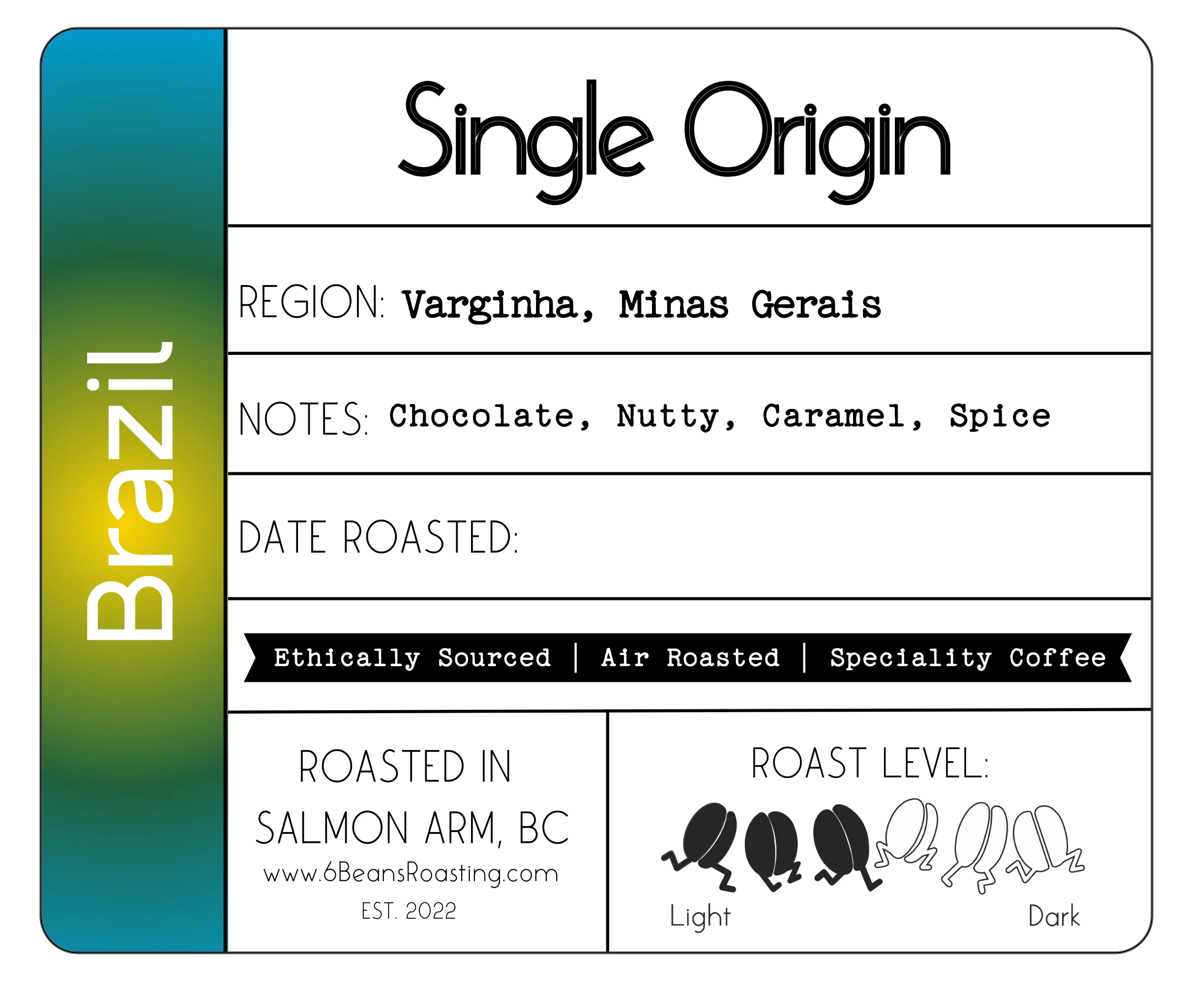 Brazil Varginha by 6 Beans Roasting
