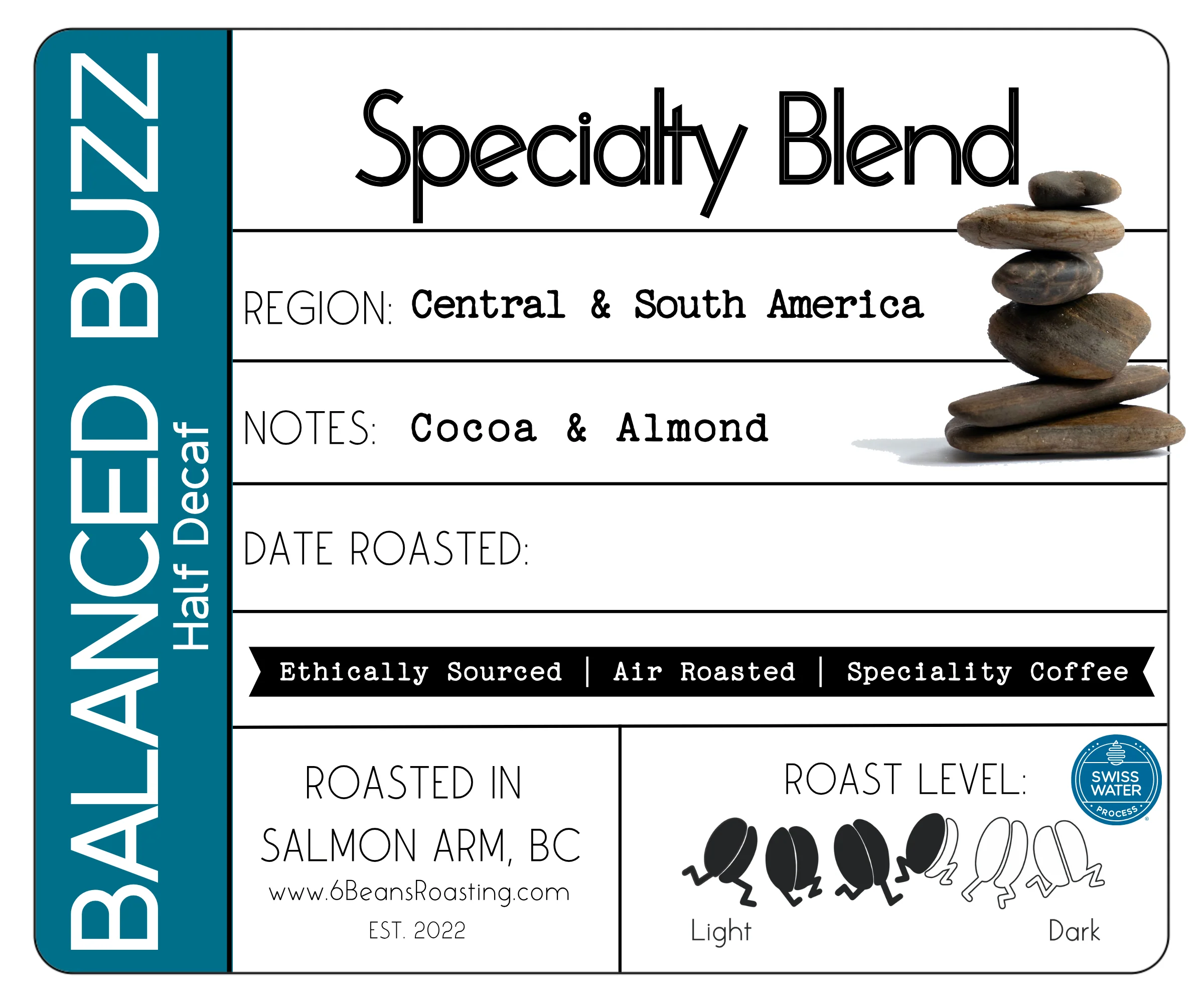 Balanced Buzz Half Decaf by 6 Beans Roasting