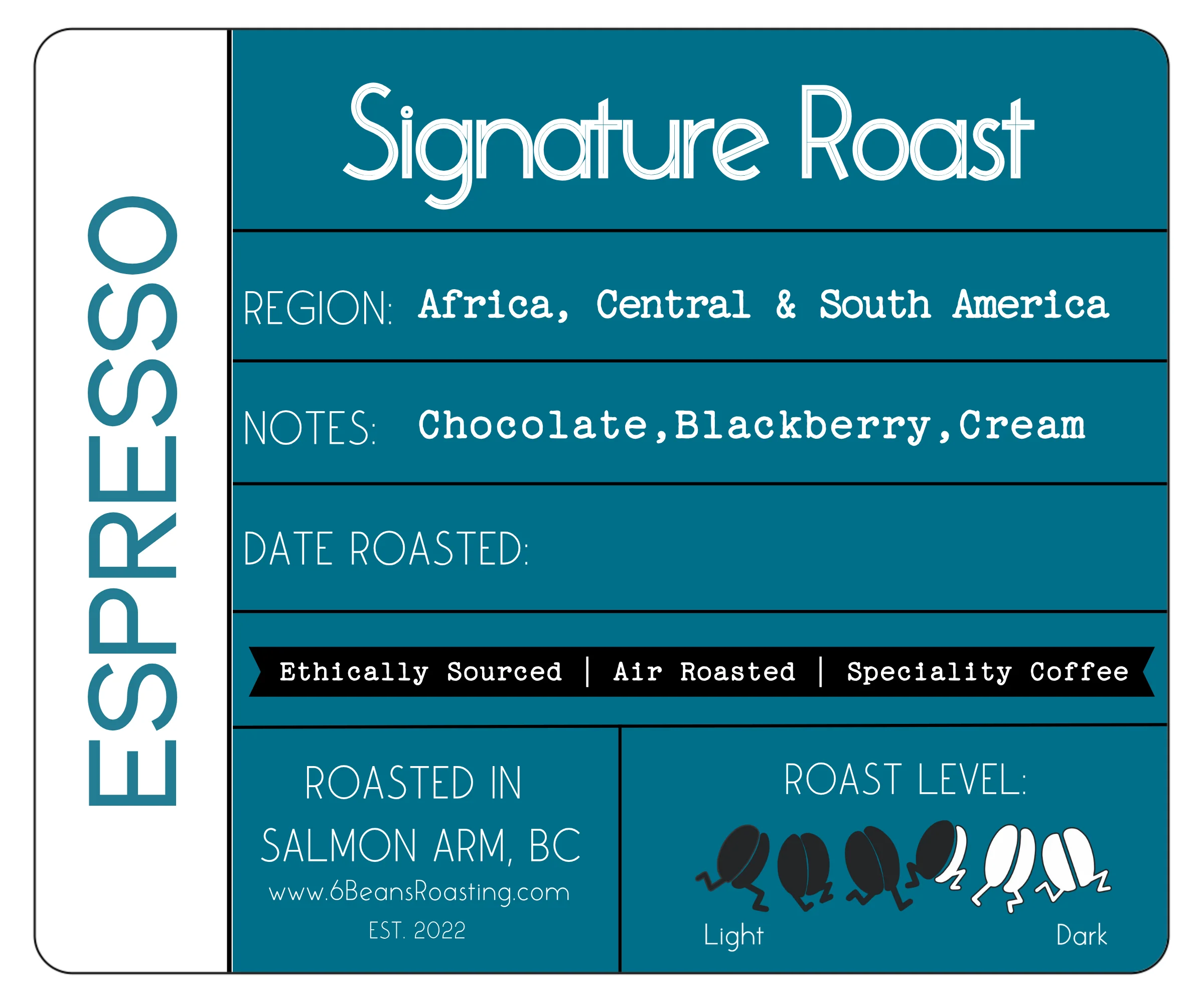 6 Beans Espresso Blend by 6 Beans Roasting