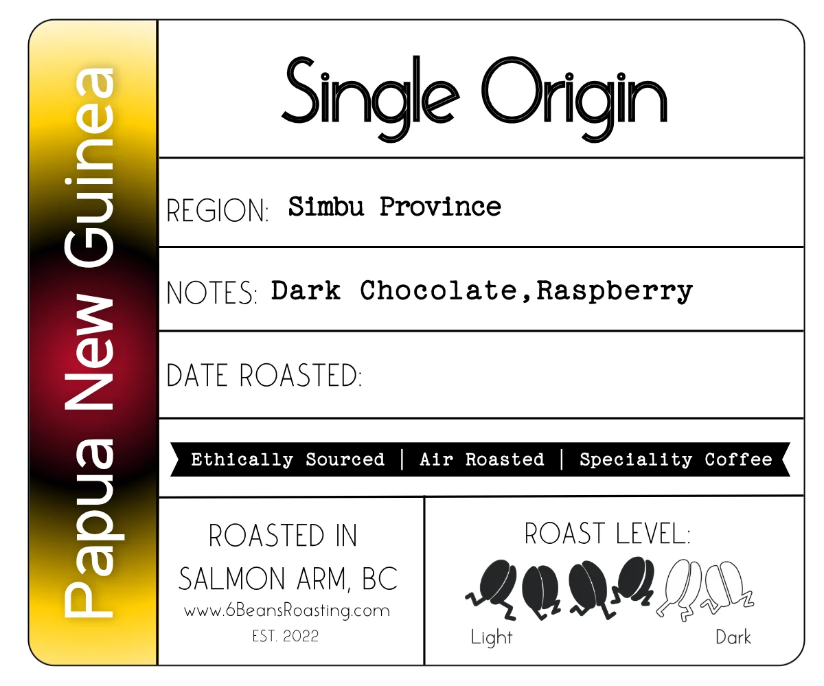 Papua New Guinea Simbu by 6 Beans Roasting