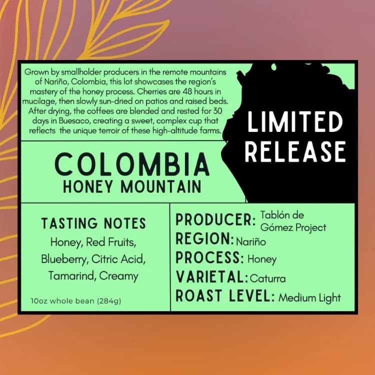 Colombia - Honey Mountain by Inspired Coffee Roasters - North Park
