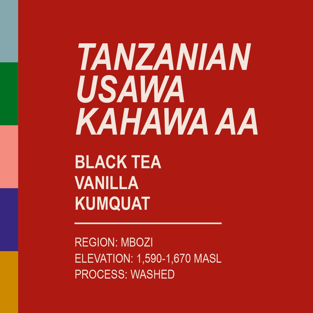 Tanzanian Usawa Kahawa AA by Aubade Coffee