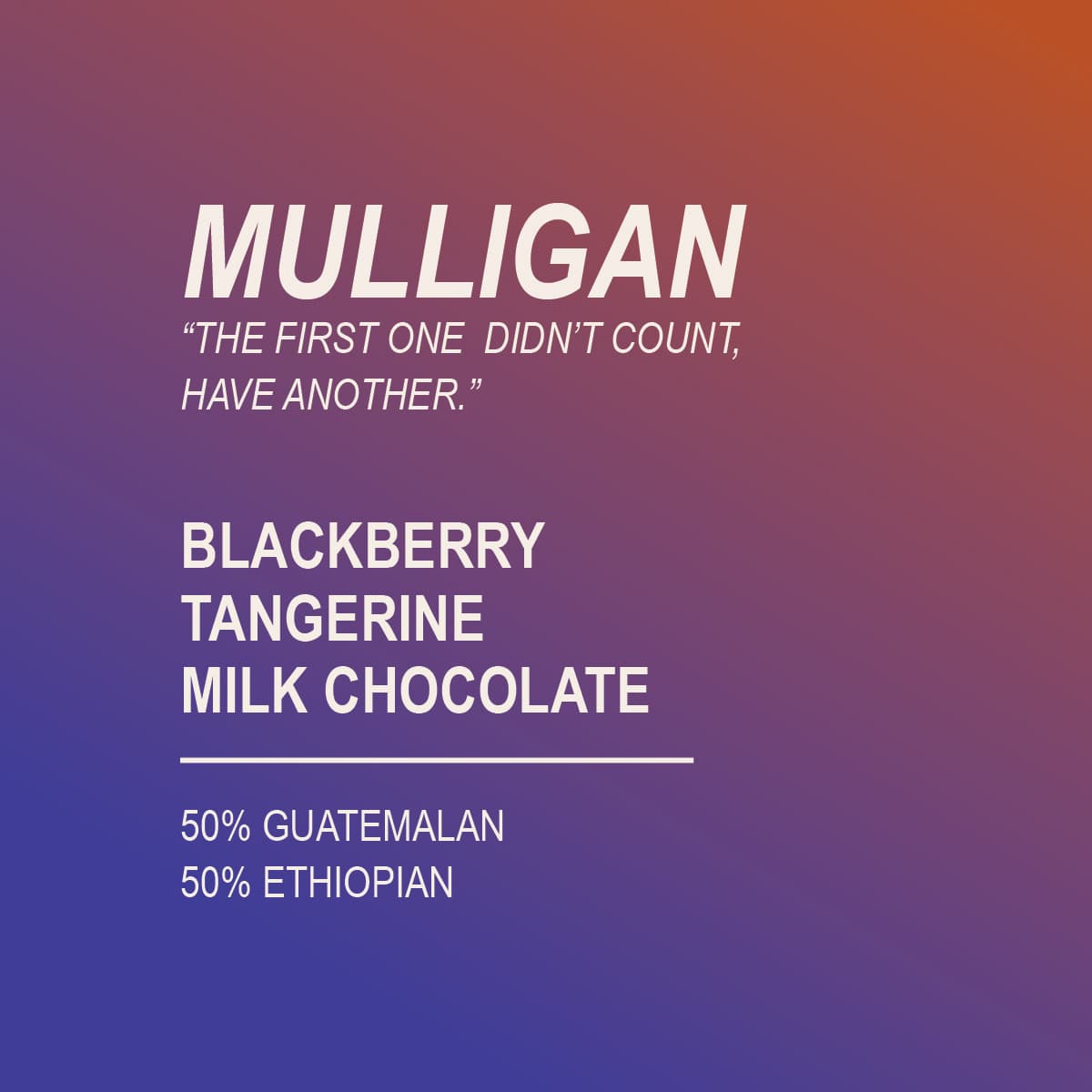 Mulligan Blend by Aubade Coffee