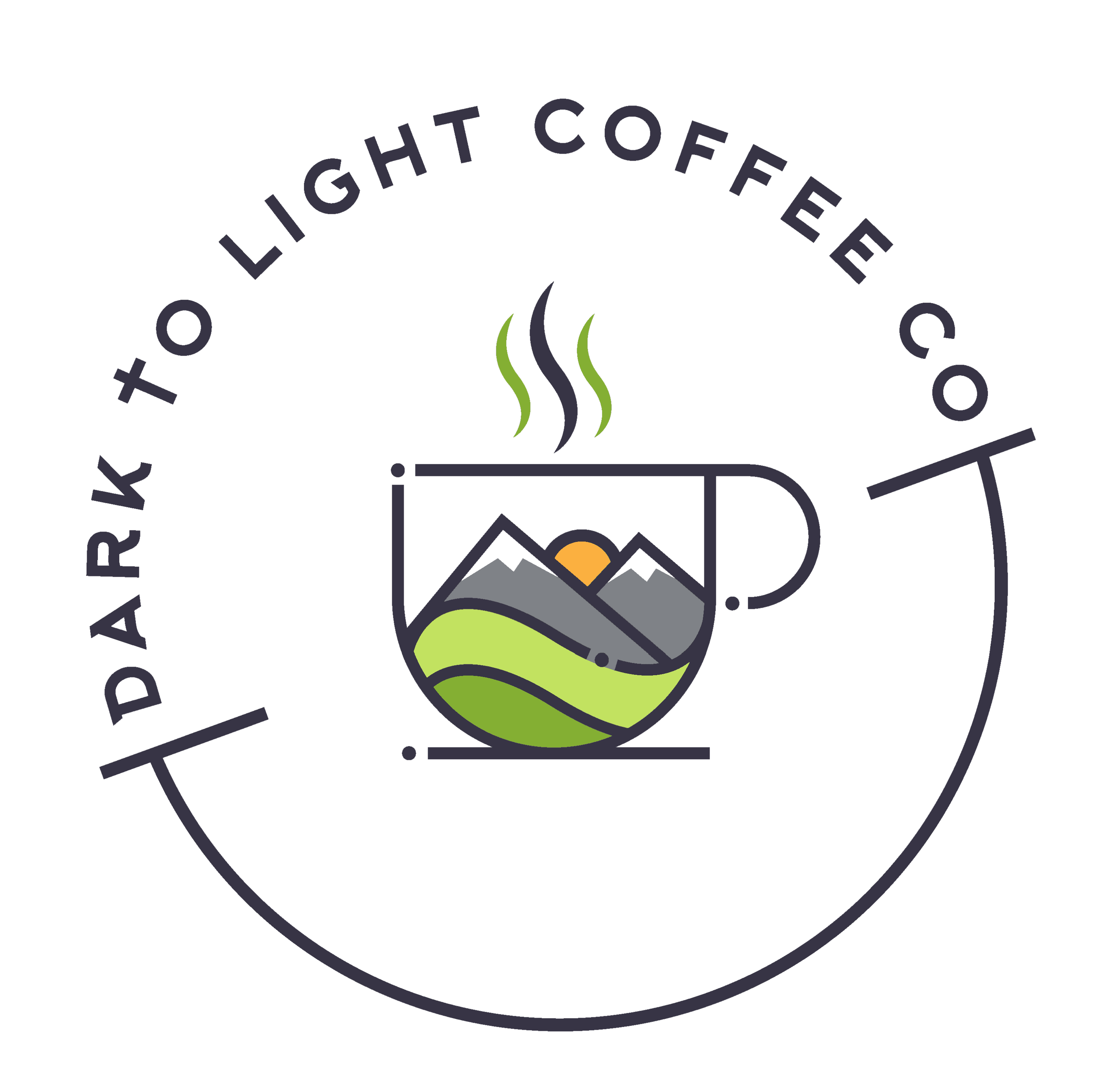 Dark To Light Coffee Co. logo