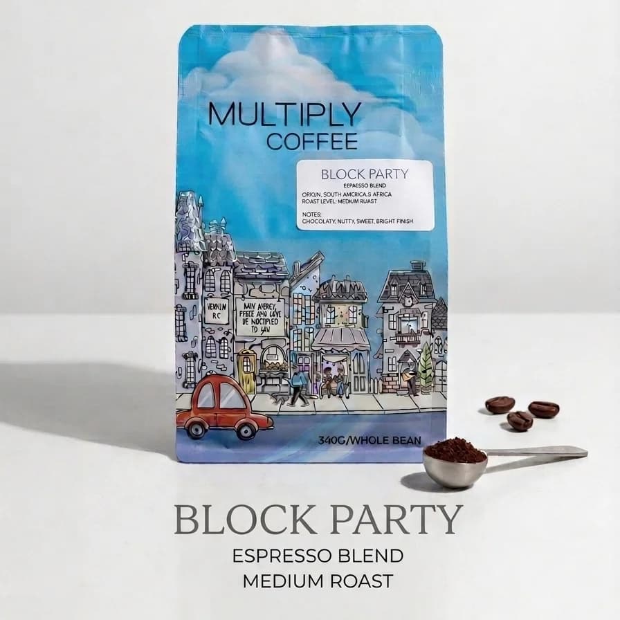 Block Party Espresso Blend by Multiply Coffee