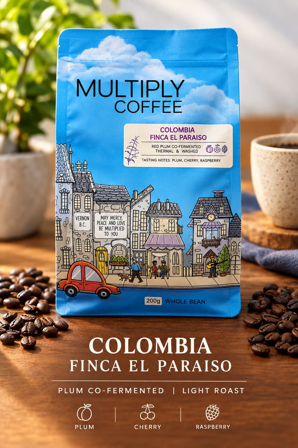 Colombia Red Plum Co-fermented by Multiply Coffee