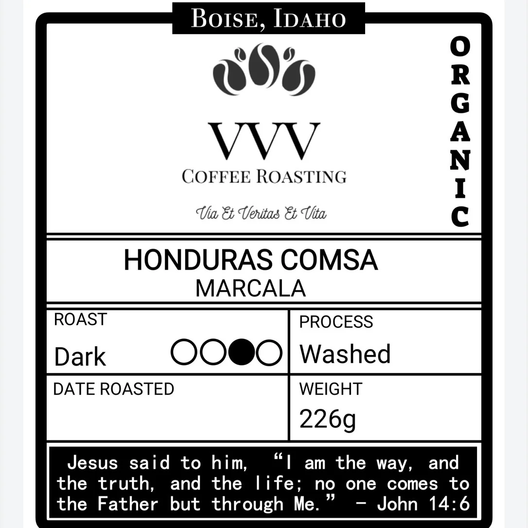 Organic Honduras COMSA Marcala by VVV Coffee Roasting