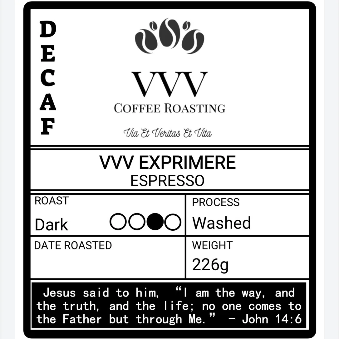 Decaf VVV Exprimere Espresso