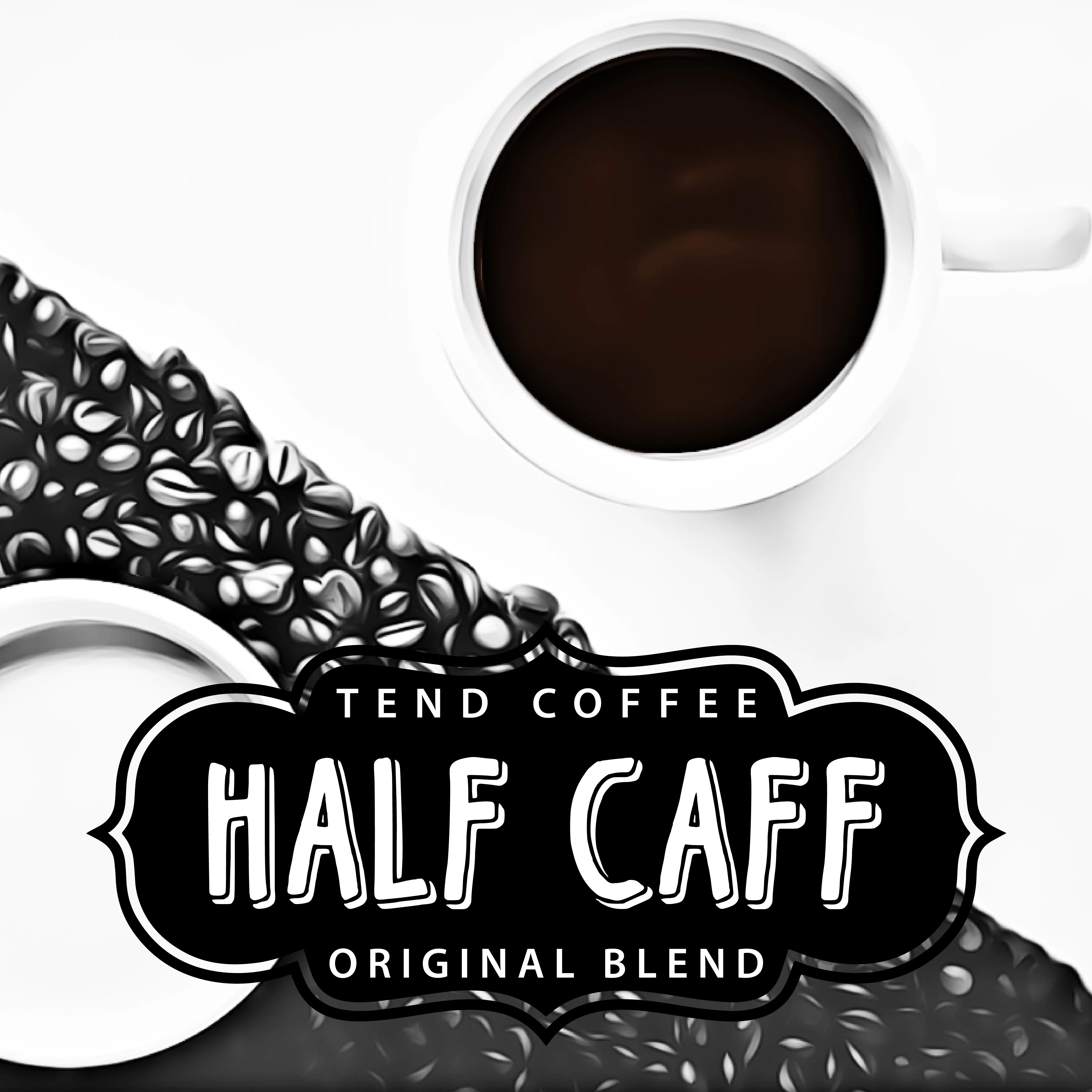 Organic Half The Caff Blend by Tend Coffee