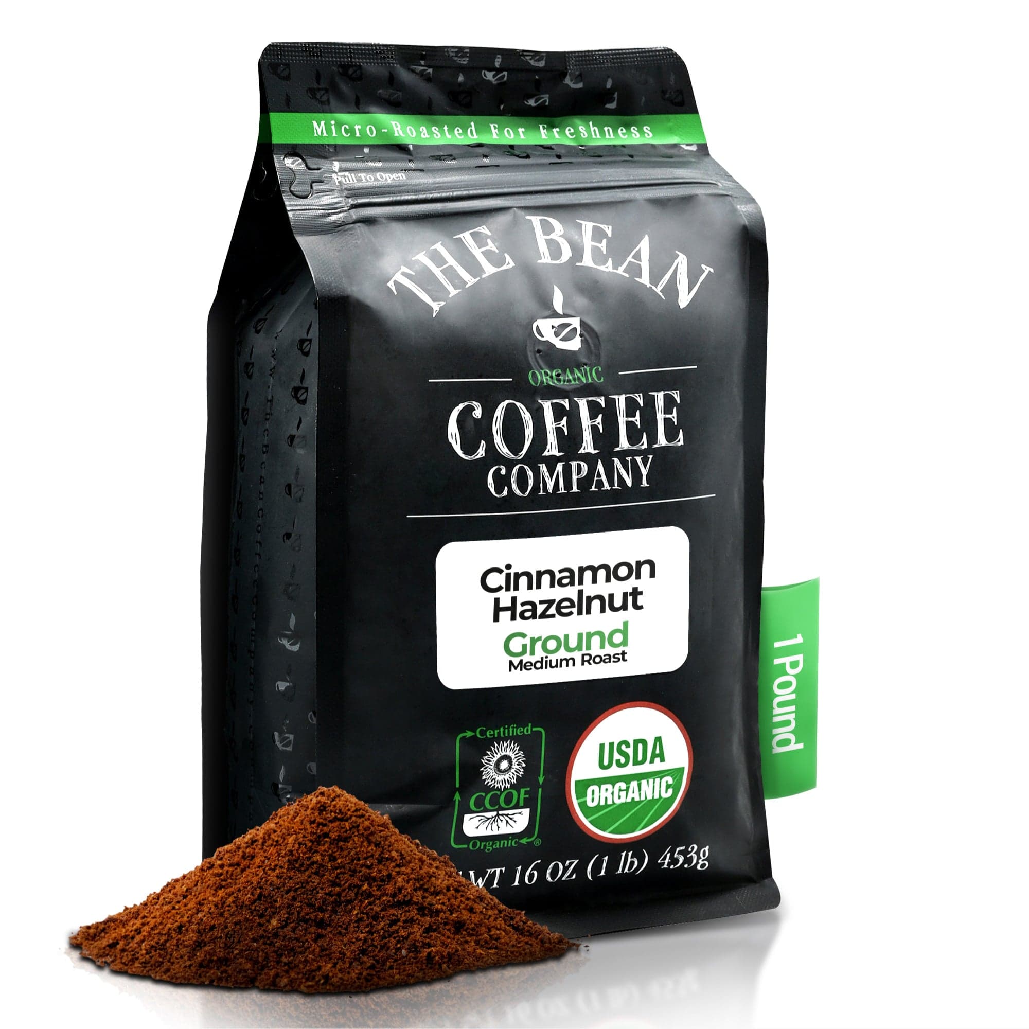 Organic Cinnamon Hazelnut Coffee by The Bean Coffee Company