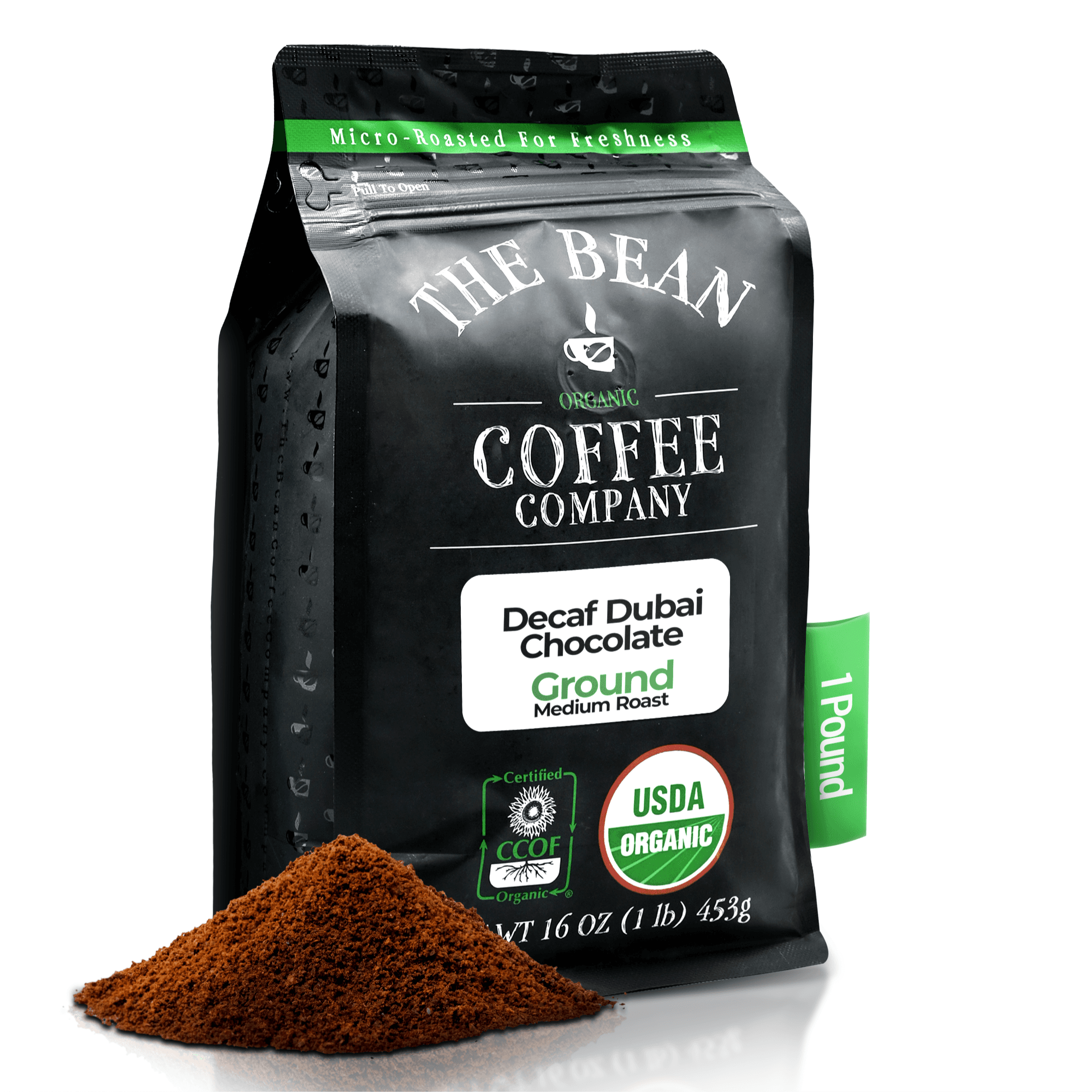 Organic Decaf Dubai Chocolate Coffee by The Bean Coffee Company