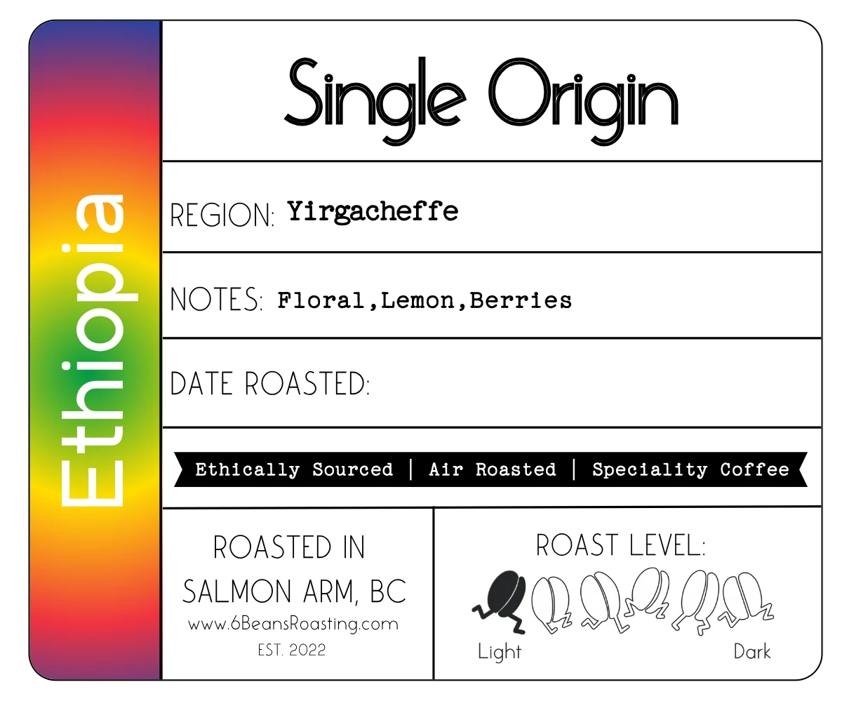 Ethiopia Yirgacheffe by 6 Beans Roasting