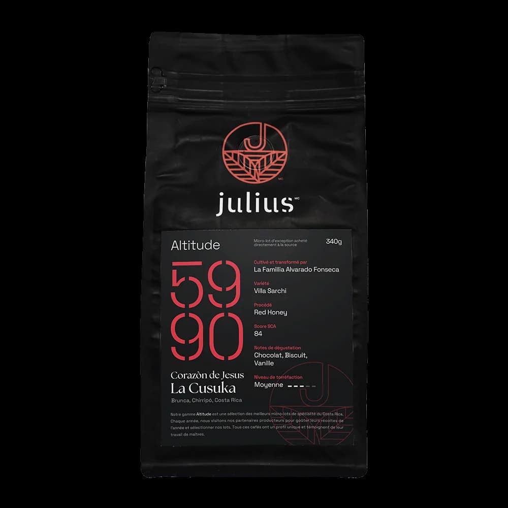 Alt. 5990 Red Honey, Finca La Cusuka, Corazón de Jesus by Julius Café