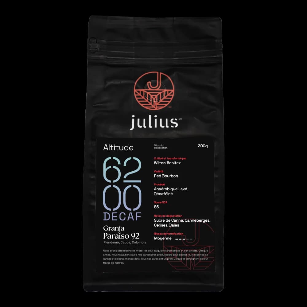 Alt. 6200 DECAF, Granja Paraiso 92 by Julius Café