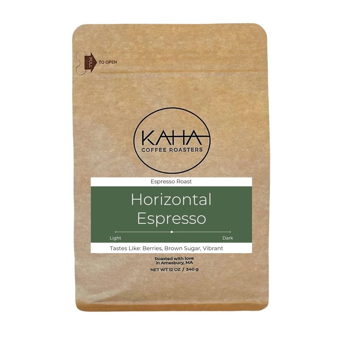 Horizontal Medium Roast Espresso by KAHA Coffee Roasters