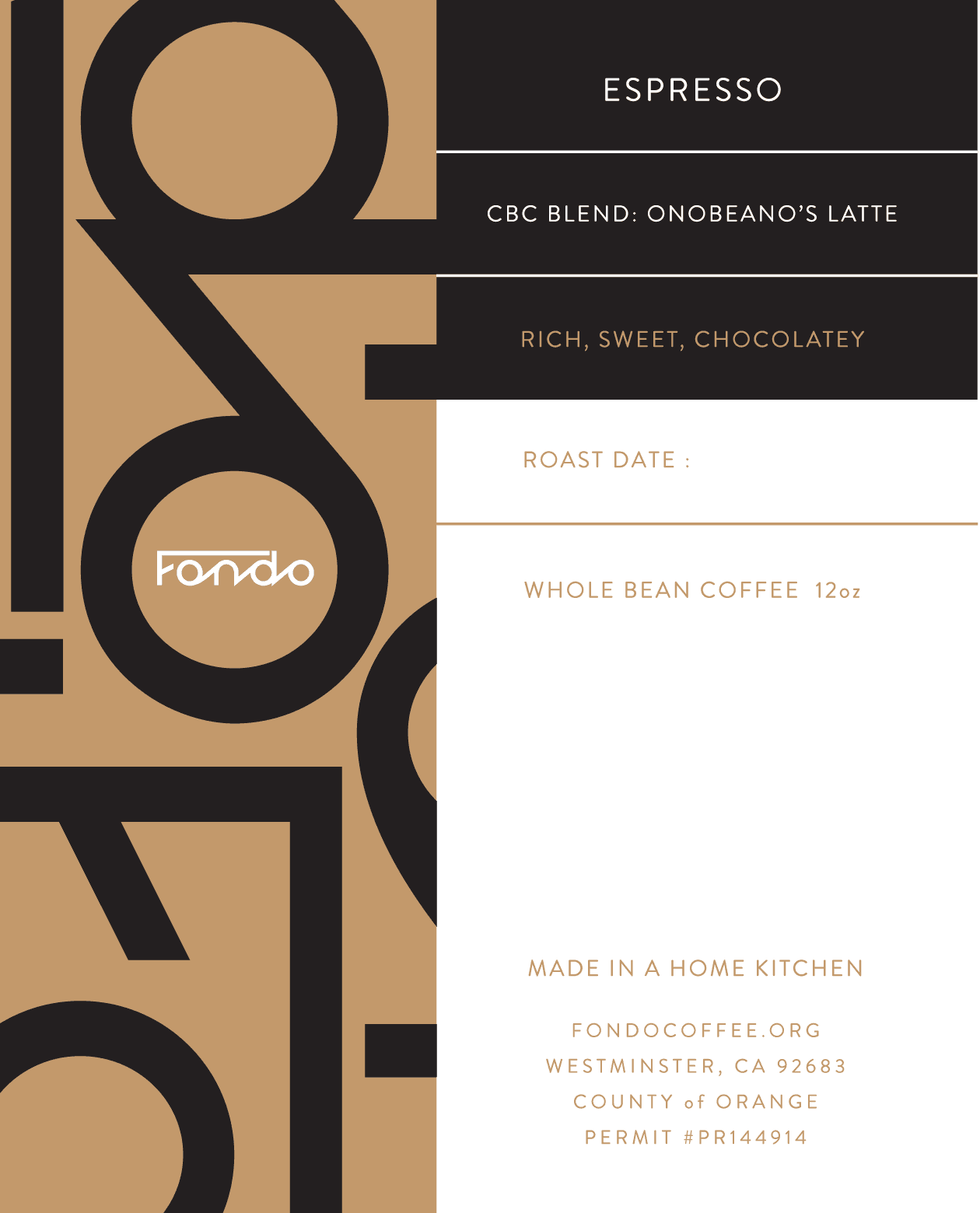 CBC Blend: Onobeano's Latte by Fondo Coffee
