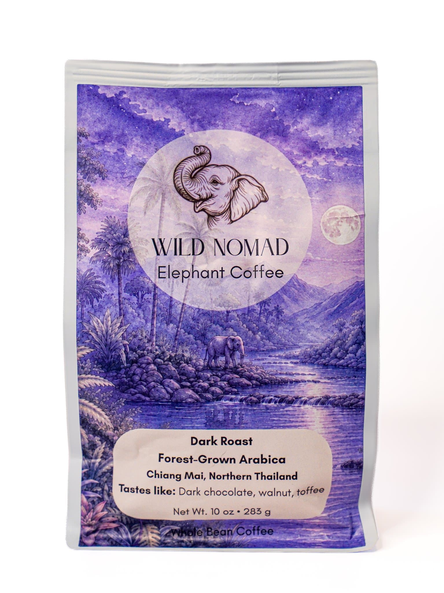 Forest-Grown Thai Arabica Coffee | Dark Roast by Wild Nomad Elephant Coffee
