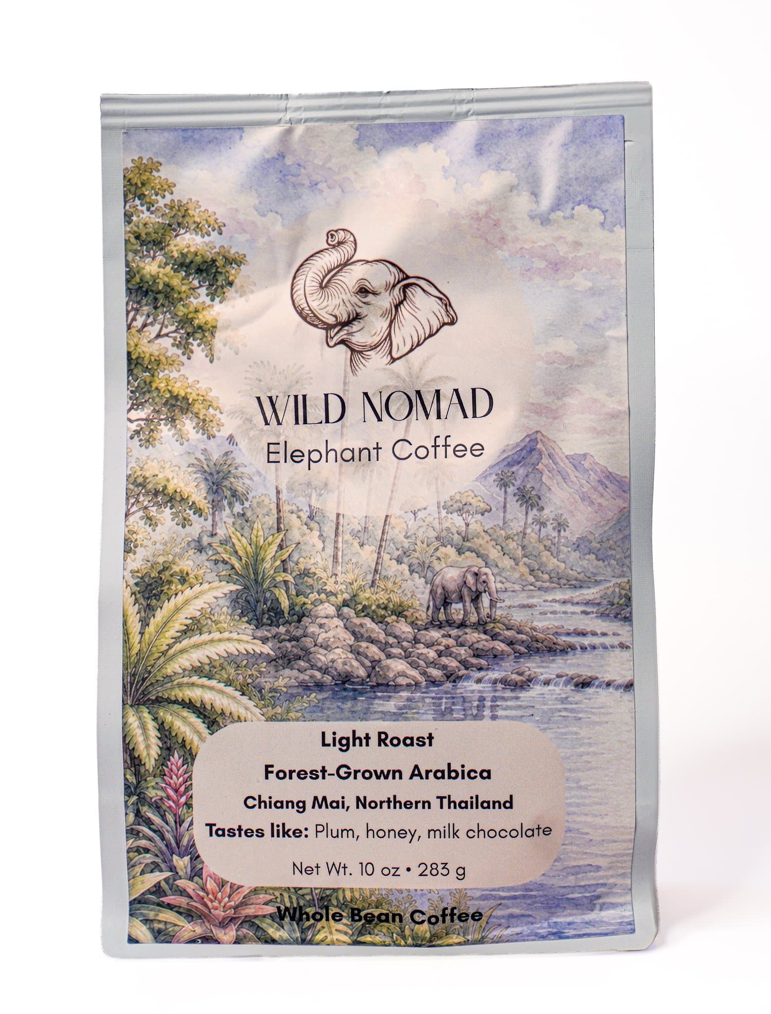 Forest-Grown Thai Arabica Coffee | Light Roast by Wild Nomad Elephant Coffee