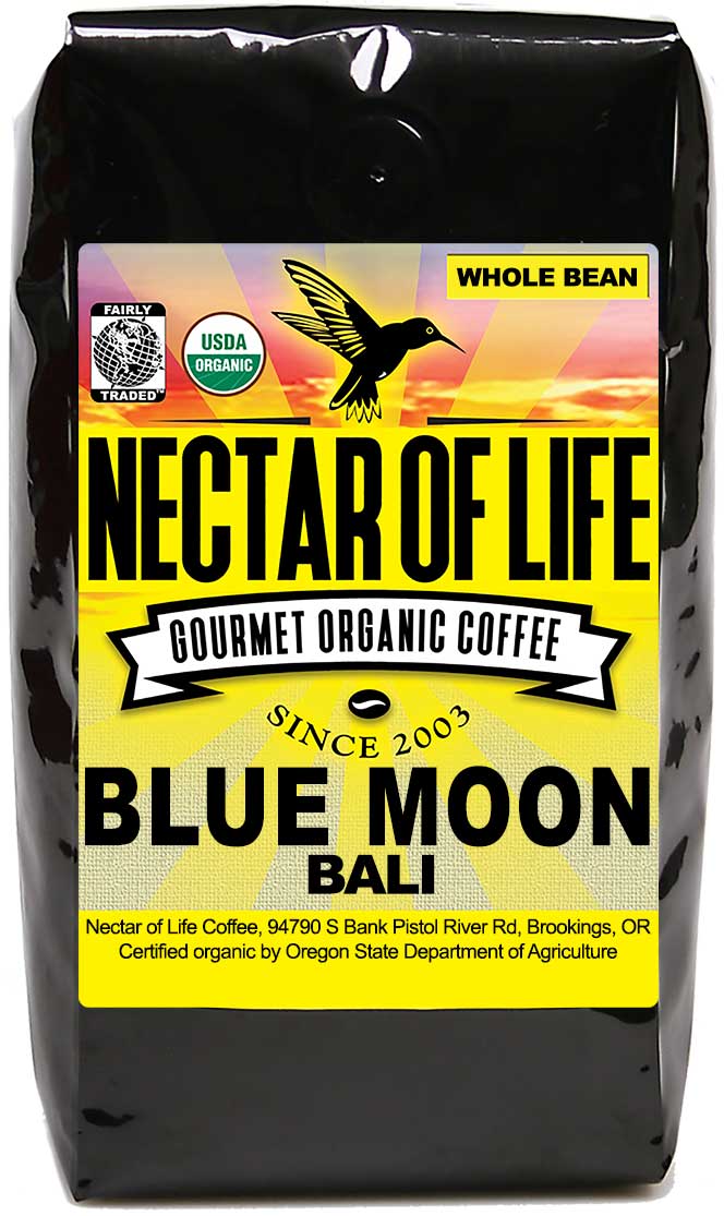 Bali Blue Moon Dark Roast by Nectar of Life Coffee