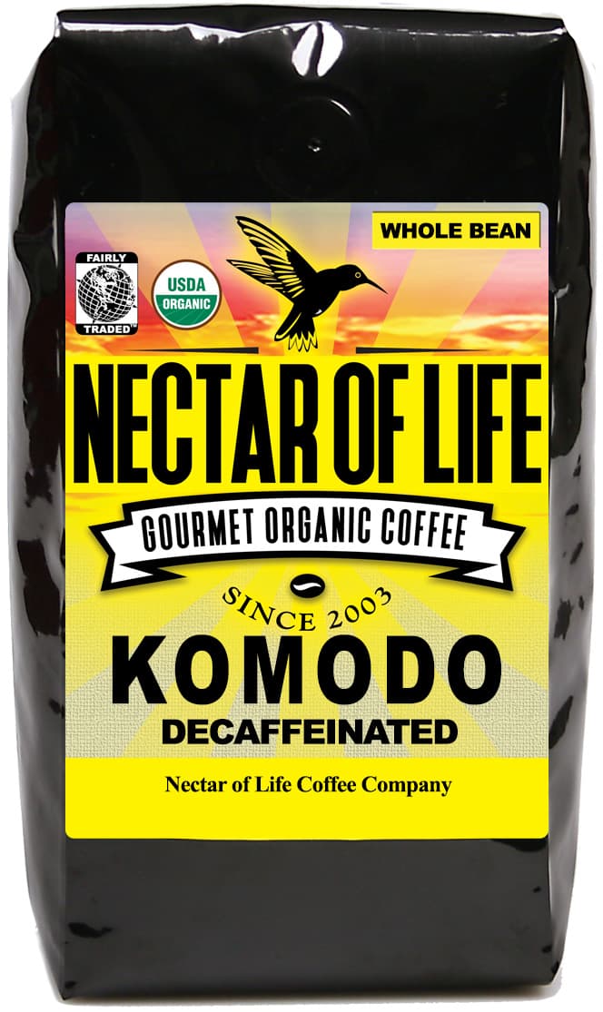 Komodo Swiss Water Decaf by Nectar of Life Coffee
