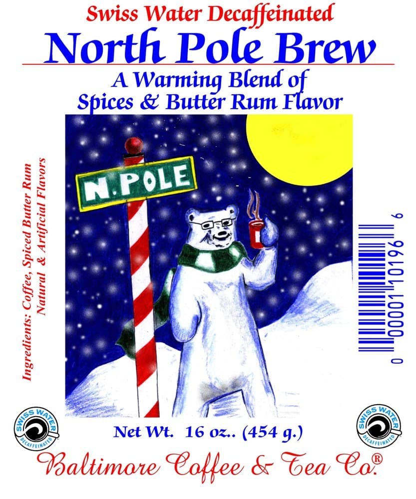 16 oz. SWP Decaffeinated North Pole Blend ~ Designer Bg