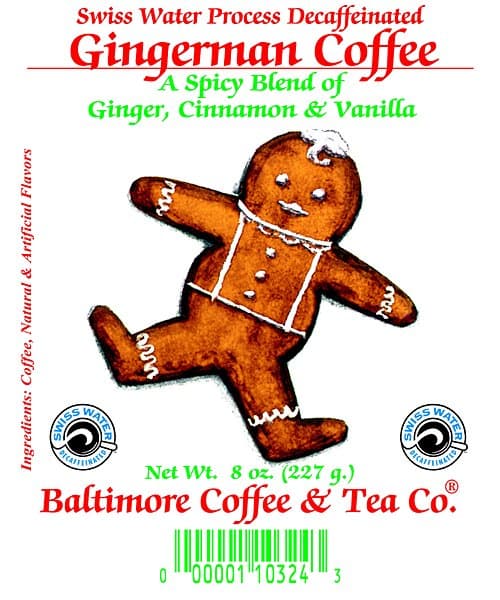 16oz SWP-Decaffeinated Gingerman ~ Designer Bg