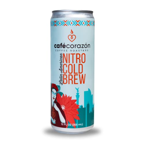 Canned Nitro Cold Brew (12-pack) by Café Corazón