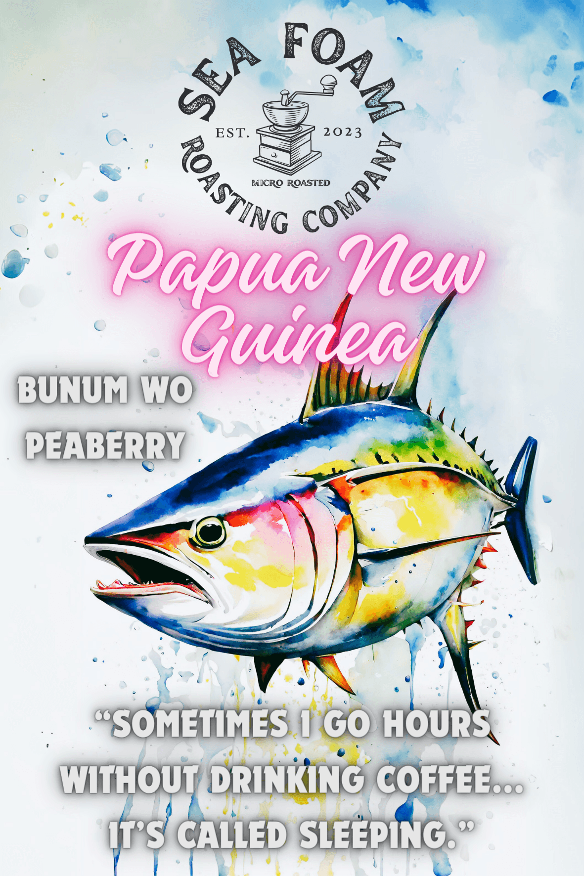 Papua New Guinea Bunum Wo Peaberry by Sea Foam Roasting Company