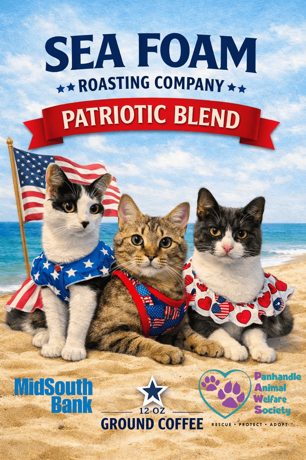 PAWS Patriotic Blend by Sea Foam Roasting Company