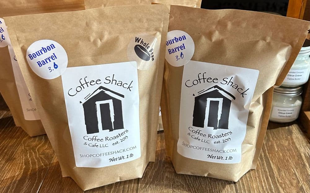 Bourbon Barrel Coffee version 4.0 by Coffee Shack Coffee Roasters & Cafe LLC