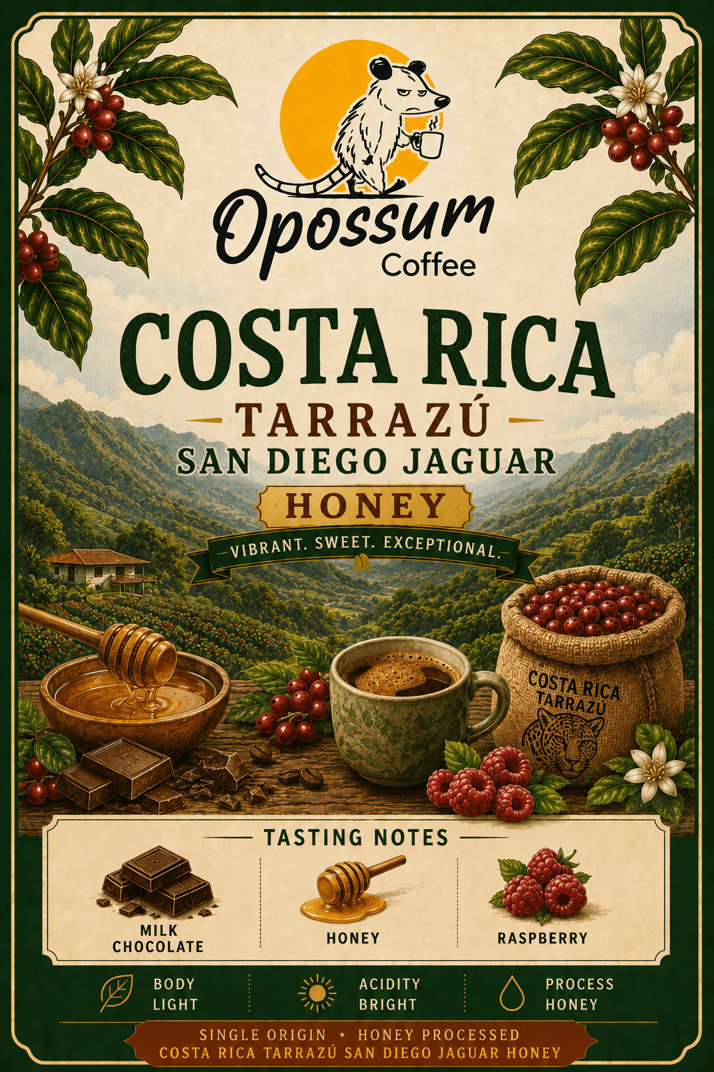 Costa Rica – Tarrazú by Lucedale Coffee House / Opossum Coffee Company