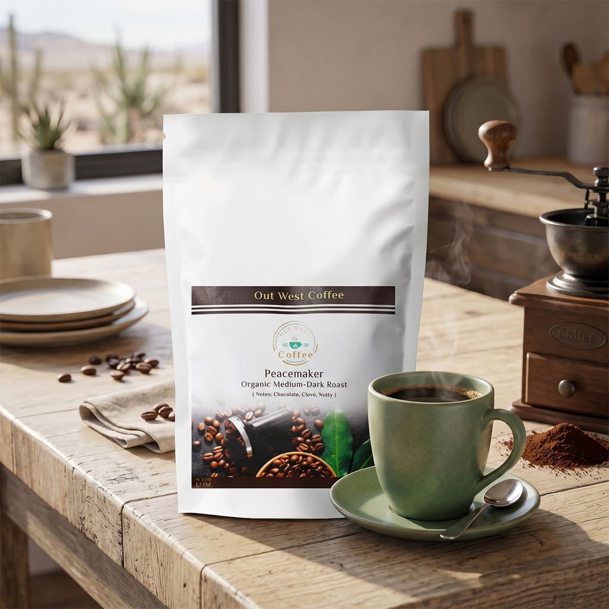 Peacemaker Coffee – Medium Dark Roast by Out West Coffee