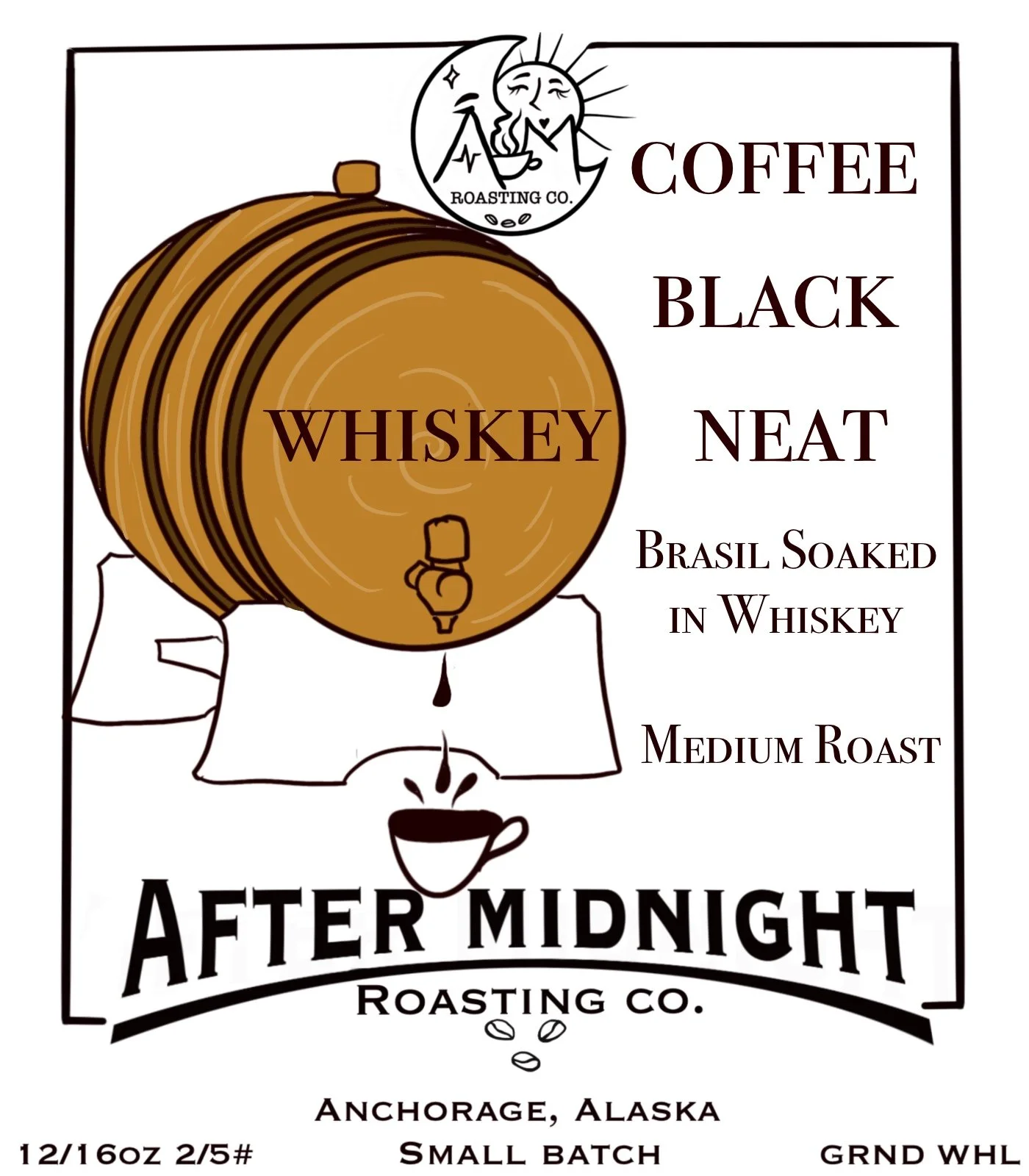 Whiskey Coffee by After Midnight Roasting Co