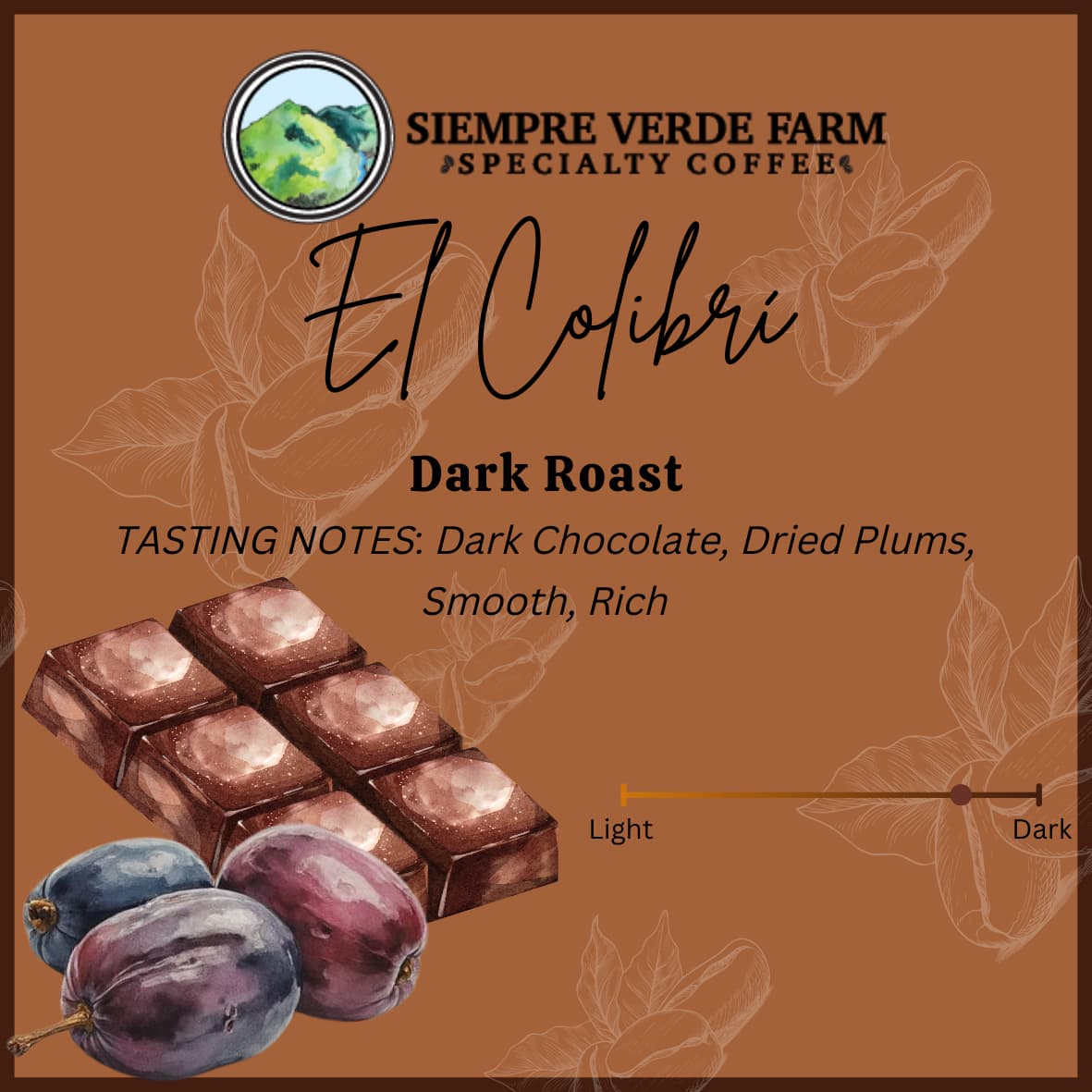 El Colibrí - Dark Roast by Siempre Verde Farm