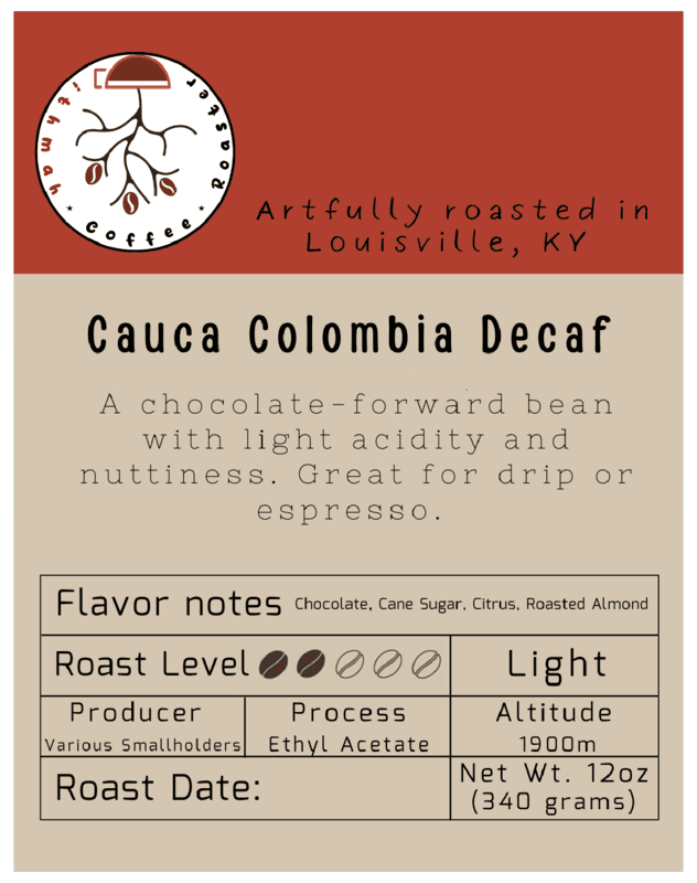 Colombia Decaf 12oz