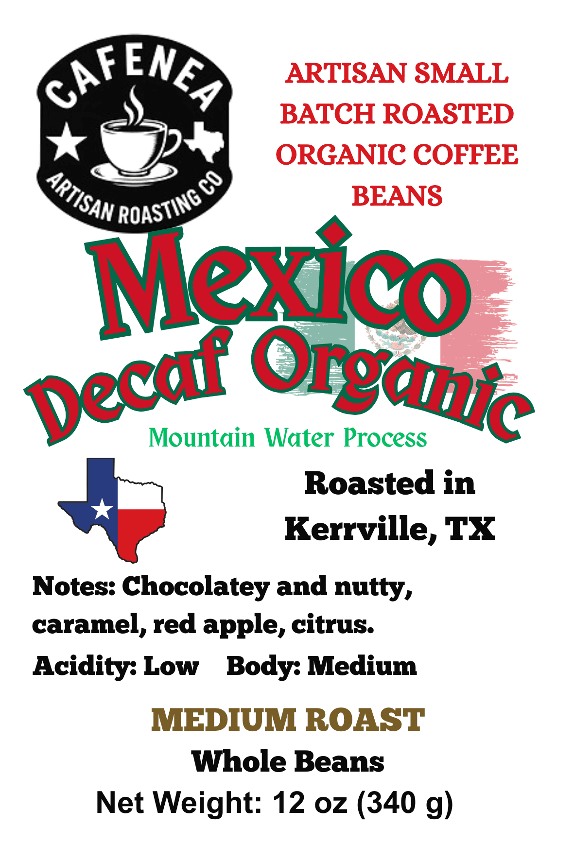 Mexico Decaf Mountain Water Process by CAFENEA