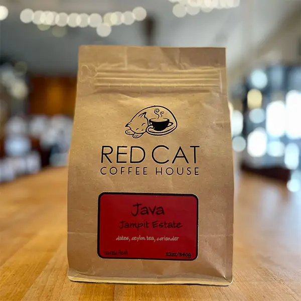 Java Jampit Estate (Medium) 12oz bag by The Red Cat Coffeehouse
