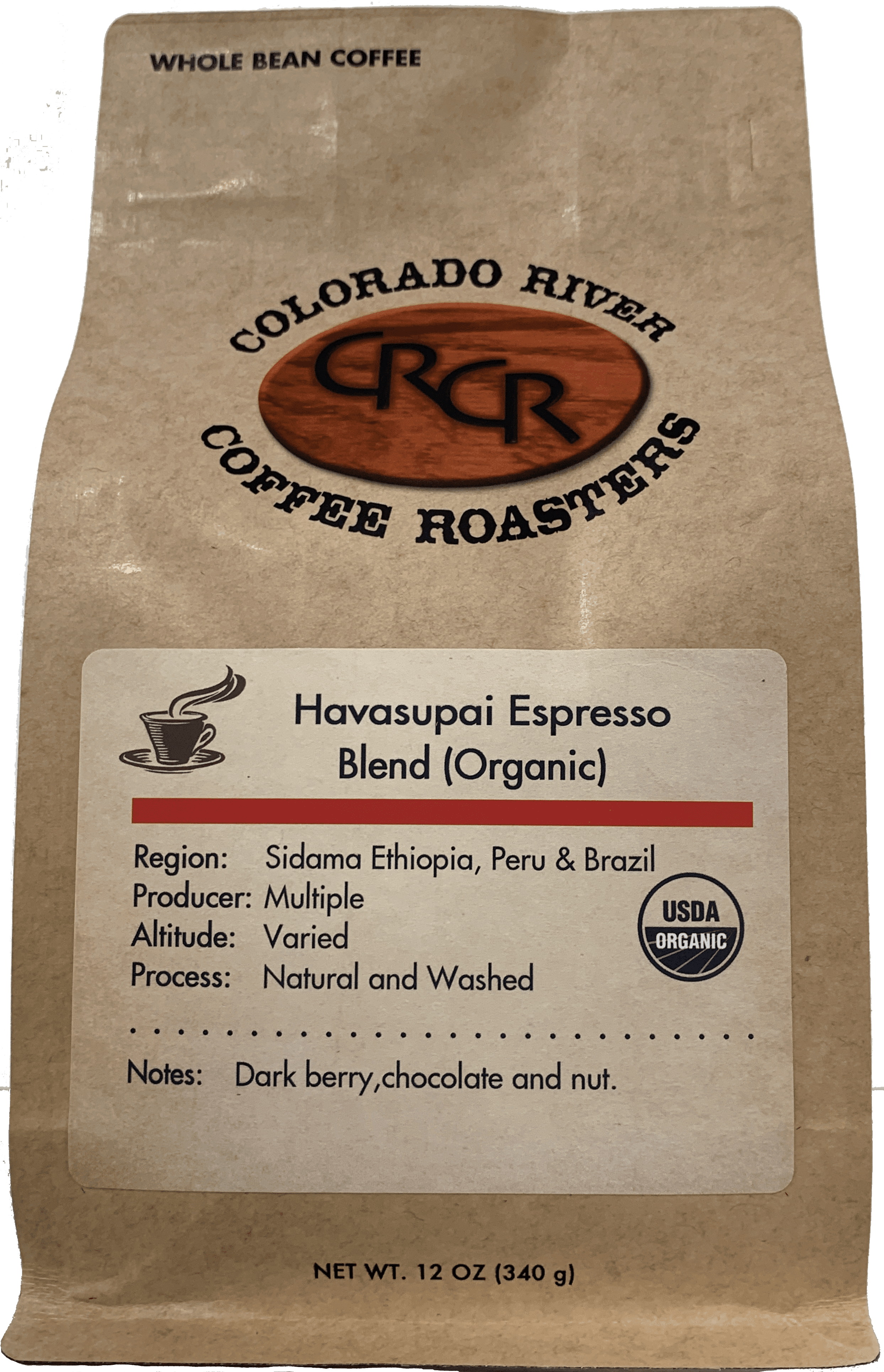 Havasupai Organic Espresso Blend by Colorado River Coffee Roasters